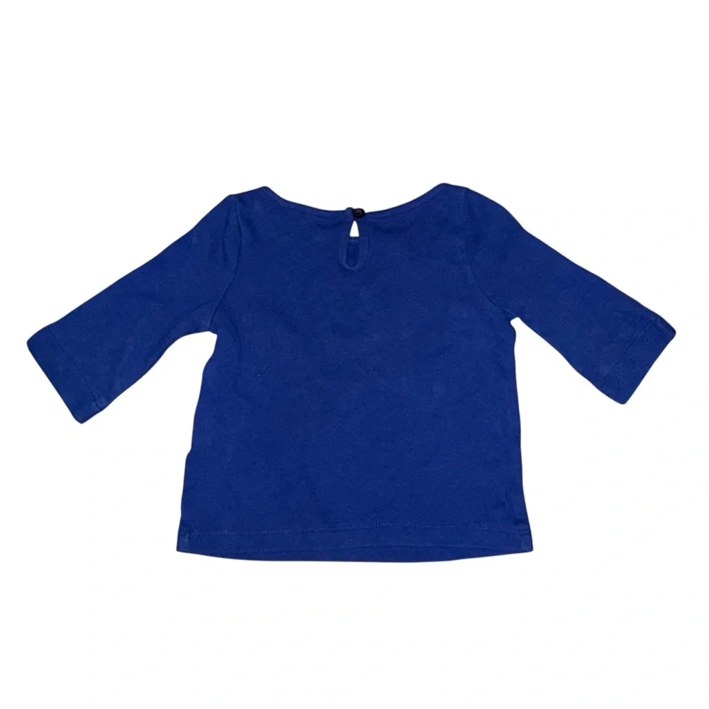Janie and Jack Outfit Blue and White Size 6-12 Months